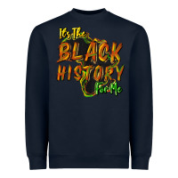 Navy It's the black history for me Heavyweight Sweatshirt - HowdyJamesFarm