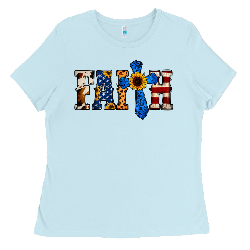 American Flag Faith Ladies Tee by Jasminsmagicworld | Teevron
