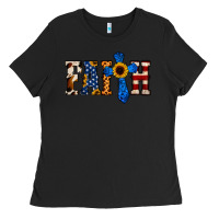 Black American Flag Faith Ladies Tee - Jasminsmagicworld