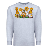 Heather Grey Honey Gnome Premium Sweatshirt - CowhideDigitalArt