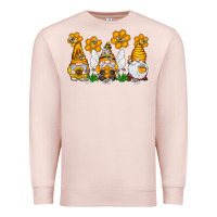 Pale Pink Honey Gnome Premium Sweatshirt - CowhideDigitalArt