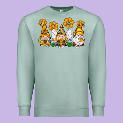 Honey Gnome Premium Sweatshirt Designed By Cowhidedigitalart