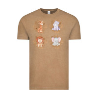 Vintage Coffee Safari Baby Animal Clipart Vintage Tee - Bettercallsaul
