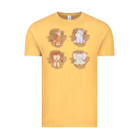 Vintage Mustard Safari Baby Animal Clipart Vintage Tee - Bettercallsaul