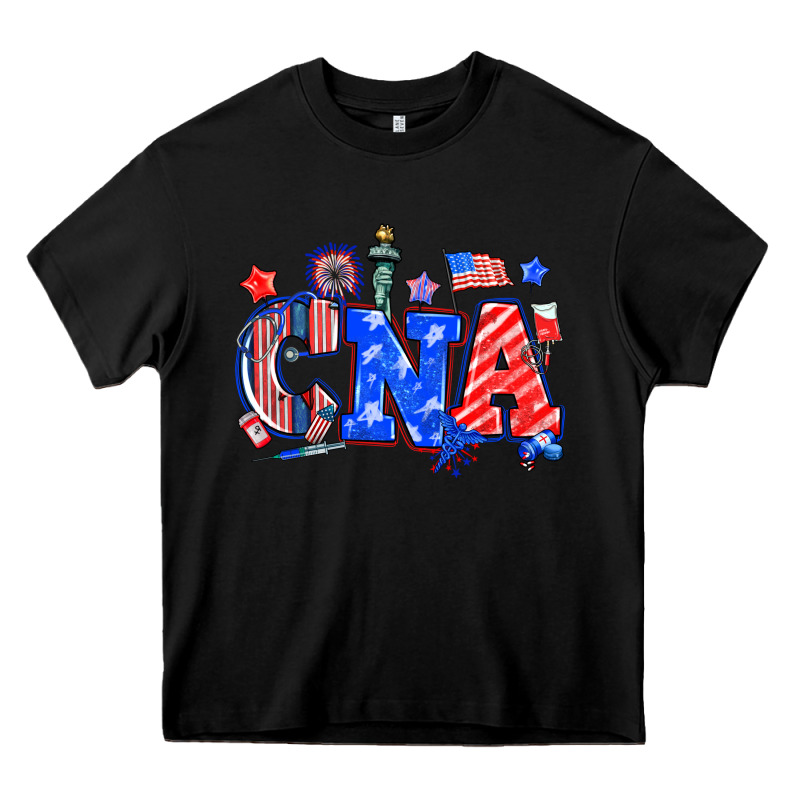 4th Of July Cna Heavy Core Tee by NancyCooperArtShop | Teevron