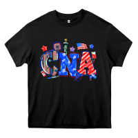 Black 4th of july cna Heavy Core Tee - NancyCooperArtShop