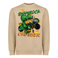 Mushroom Shamrock crusher St. Patrick's Day Heavyweight Sweatshirt - CowGirlArtShop