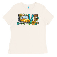 Bone school bus love Ladies Tee - NancyCooperArtShop