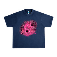 Navy ribbon patch Urban Heavy Tee - JahusDesignShop