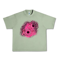 Oil Green ribbon patch Urban Heavy Tee - JahusDesignShop