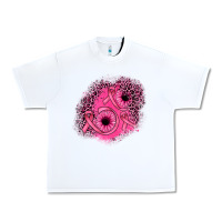 White ribbon patch Urban Heavy Tee - JahusDesignShop