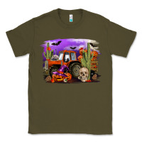 Army Green Halloween tractor Classic Tee - RanaPortraitStore