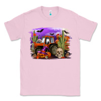 Bubblegum Pink Halloween tractor Classic Tee - RanaPortraitStore