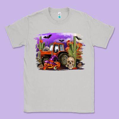 Halloween Tractor Classic Tee Designed By Ranaportraitstore