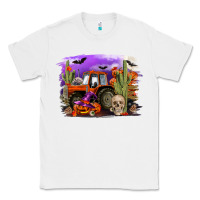 White Halloween tractor Classic Tee - RanaPortraitStore