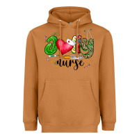 Jolly Nurse Black Heavyweight Hoodie | Teevron