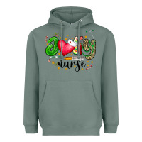 Sage Jolly Nurse Black Heavyweight Hoodie - CowhideDigitalArt