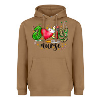 Toasted Coconut Jolly Nurse Black Heavyweight Hoodie - CowhideDigitalArt