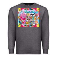 Charcoal Heather summer vibes with sweet tea Premium Sweatshirt - CowhideDigitalArt