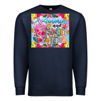 Navy summer vibes with sweet tea Premium Sweatshirt - CowhideDigitalArt