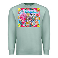 Seafoam summer vibes with sweet tea Premium Sweatshirt - CowhideDigitalArt