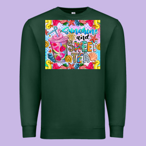Summer Vibes With Sweet Tea Premium Sweatshirt Designed By Cowhidedigitalart