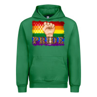 Emerald lgbtq  flag and hand pride Urban Hoodie - Artiststas
