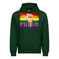 Forest Green lgbtq  flag and hand pride Urban Hoodie - Artiststas