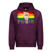Mauve Wine lgbtq  flag and hand pride Urban Hoodie - Artiststas