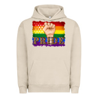 Pigment French Oak lgbtq  flag and hand pride Urban Hoodie - Artiststas