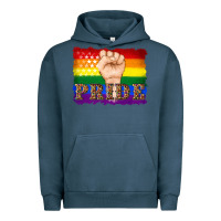 Pigment Midnight Navy lgbtq  flag and hand pride Urban Hoodie - Artiststas