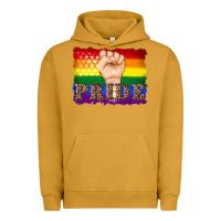 Pigment Peanut Butter lgbtq  flag and hand pride Urban Hoodie - Artiststas