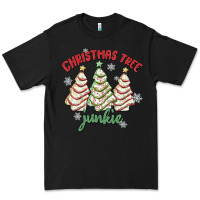 Black christmas tree junkie Premium Tee - MaliasSmallBusiness