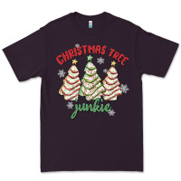 Plum christmas tree junkie Premium Tee - MaliasSmallBusiness