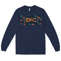 Navy for the love of the game American football Long Sleeve Tee - Jasminsmagicworld