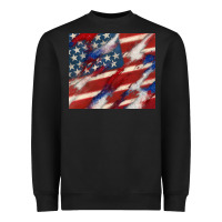 Black American flag glitter 4th of july Heavyweight Sweatshirt - CowGirlArtShop