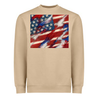 Mushroom American flag glitter 4th of july Heavyweight Sweatshirt - CowGirlArtShop