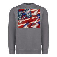 American Flag Glitter 4th Of July Heavyweight Sweatshirt | Teevron