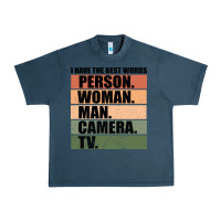 Midnight Navy Person Woman Man Camera Tv Urban Heavy Tee - Bettercallsaul
