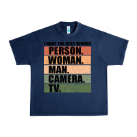 Navy Person Woman Man Camera Tv Urban Heavy Tee - Bettercallsaul