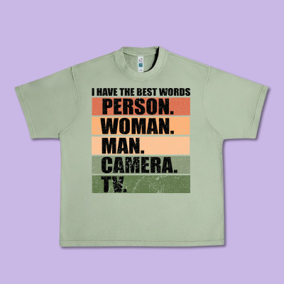 Person Woman Man Camera Tv Urban Heavy Tee Designed By Bettercallsaul