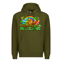 Army Green magically delicious St. Patricks Day Premium Hoodie - FaDigitalArtStudio
