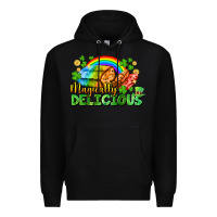 Black magically delicious St. Patricks Day Premium Hoodie - FaDigitalArtStudio