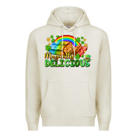 Oatmeal Heather magically delicious St. Patricks Day Premium Hoodie - FaDigitalArtStudio
