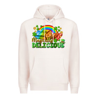 Pale Pink magically delicious St. Patricks Day Premium Hoodie - FaDigitalArtStudio