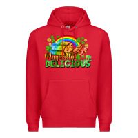 Red magically delicious St. Patricks Day Premium Hoodie - FaDigitalArtStudio