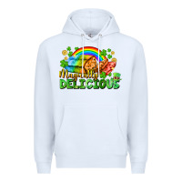 White magically delicious St. Patricks Day Premium Hoodie - FaDigitalArtStudio