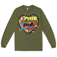 Army Green Love needs no words Long Sleeve Tee - NancyCooperArtShop