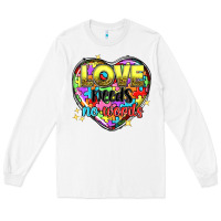 White Love needs no words Long Sleeve Tee - NancyCooperArtShop