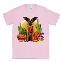 Bubblegum Pink Halloween german shepherd Classic Tee - RanaPortraitStore